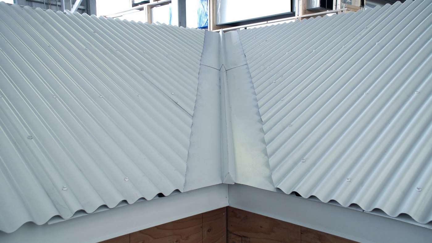 Open Valley Trim Installation On A Metal Roof For An Exposed